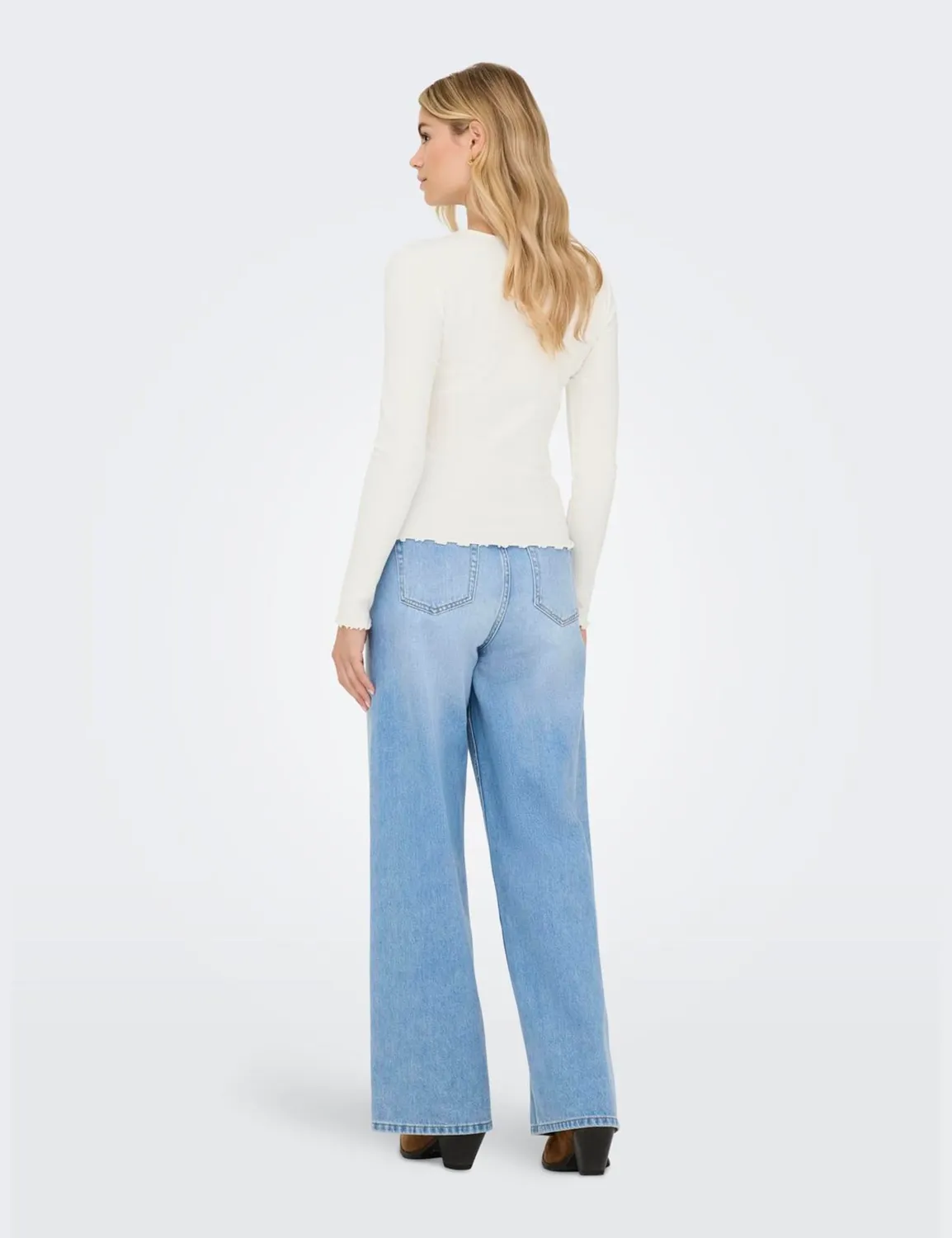 ONLY Onlina L/S O-Neck Top Jrs top donna taglia S