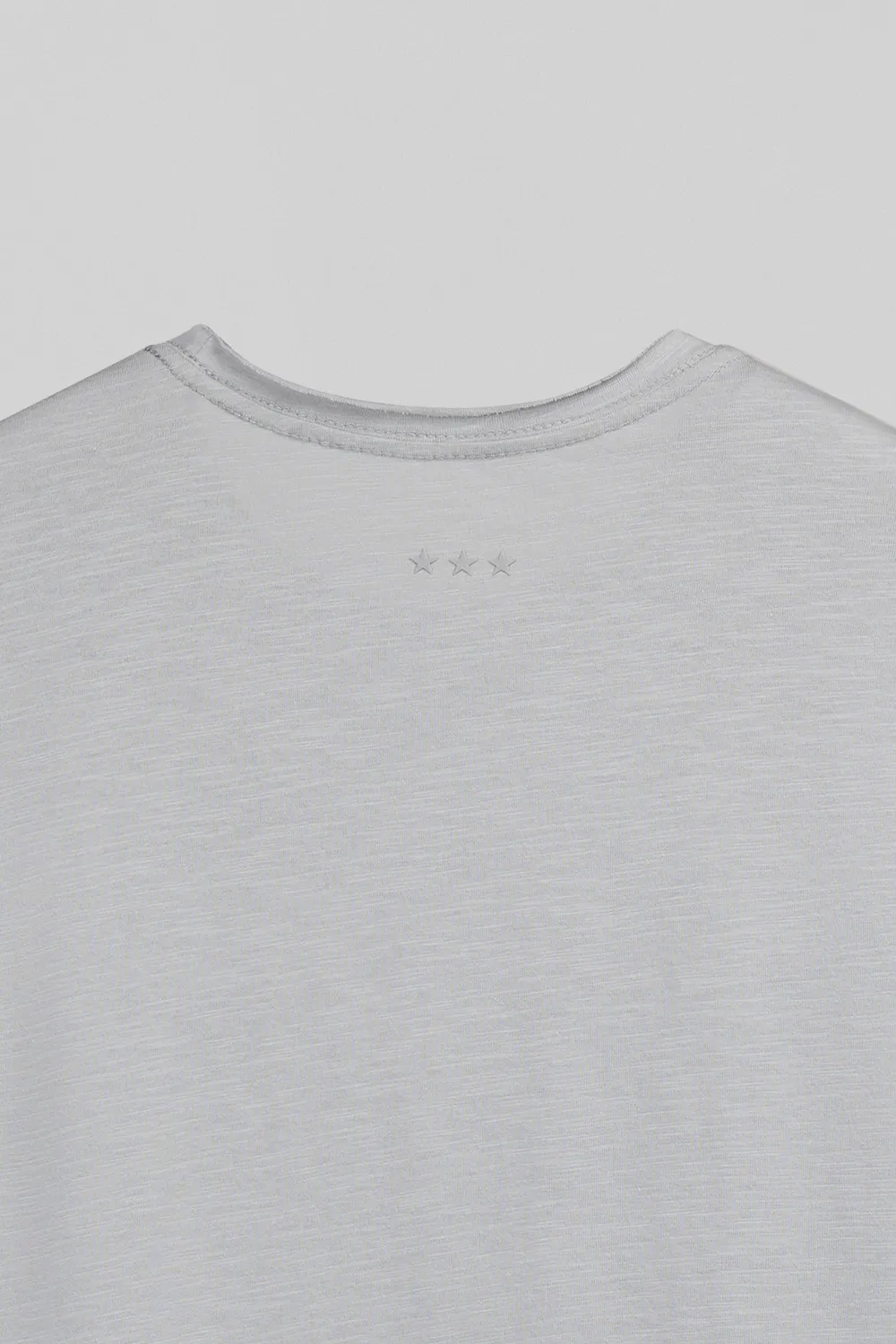Teddy Smith T-Perry T-Shirt Uomo Blu Fumé Jersey Slub