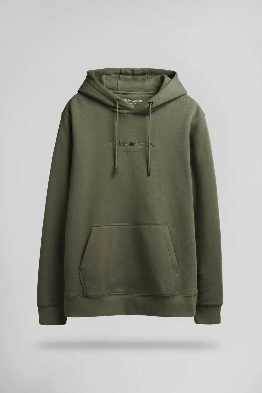 Teddy Smith S-Jim Hoody Felpa Uomo Dusty Kaki Cappuccio