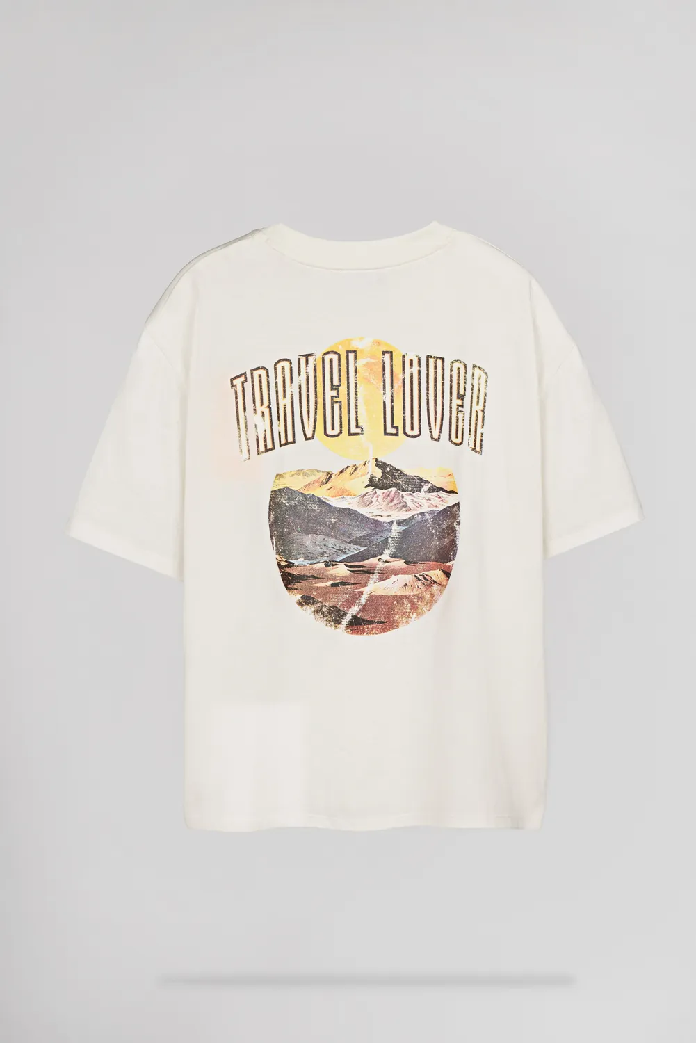Teddy Smith T-Vibes MC t-shirt donna bianca oversize