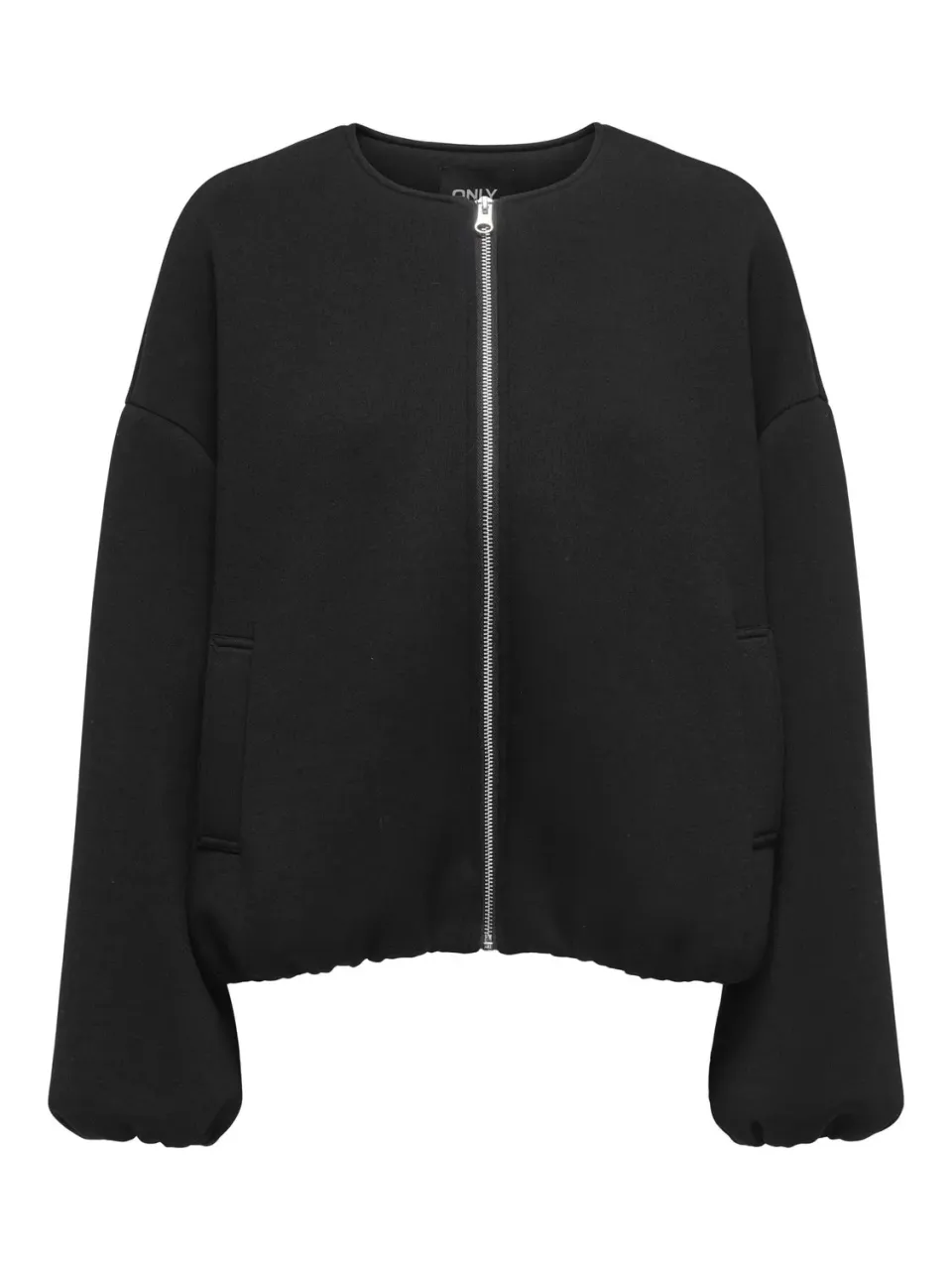 ONLY Onlellie giacca scuba donna nera zip