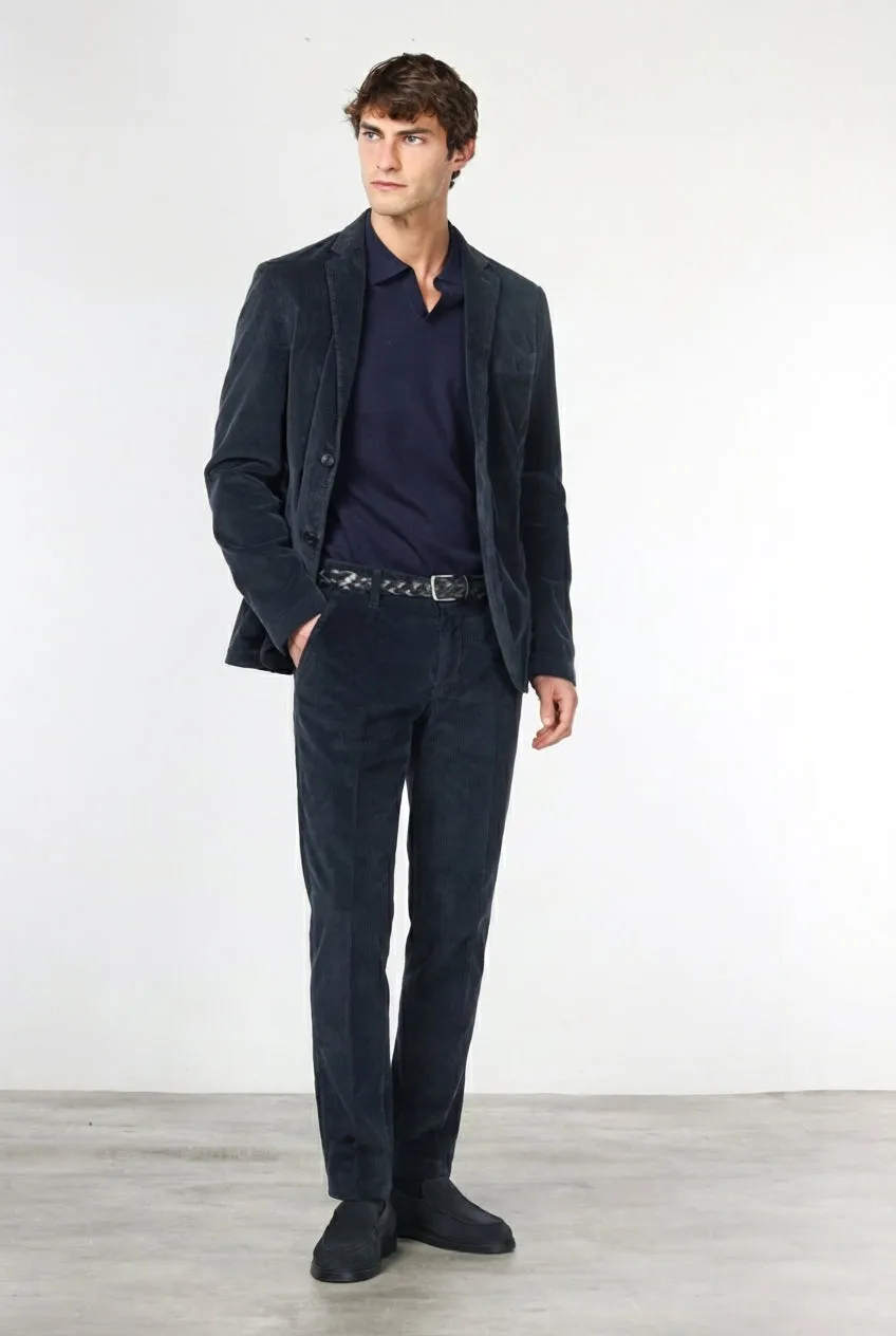 Mason's Chile cargo uomo blu notte velluto extra slim