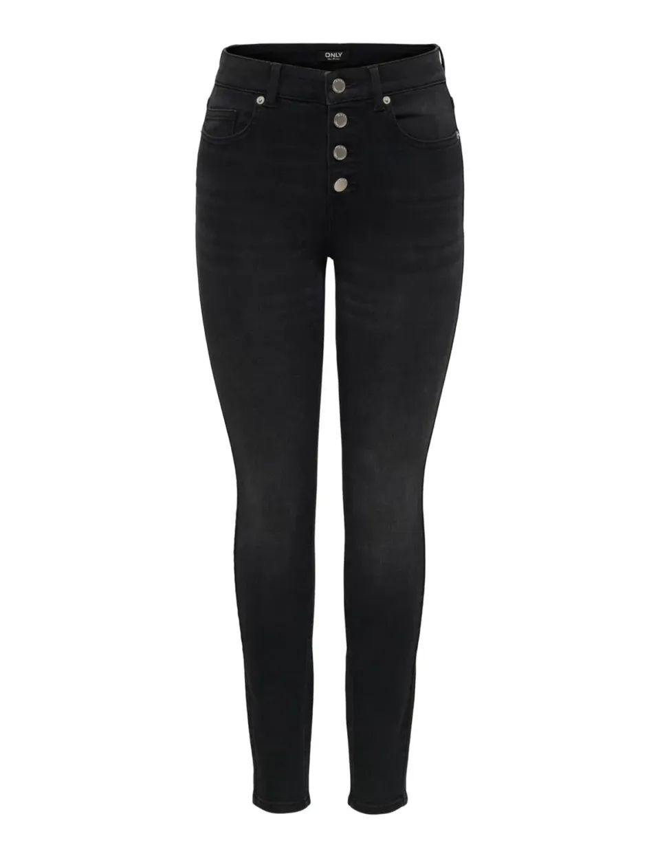 ONLY Onlhush Skinny jeans neri 36/M lungo bottoni