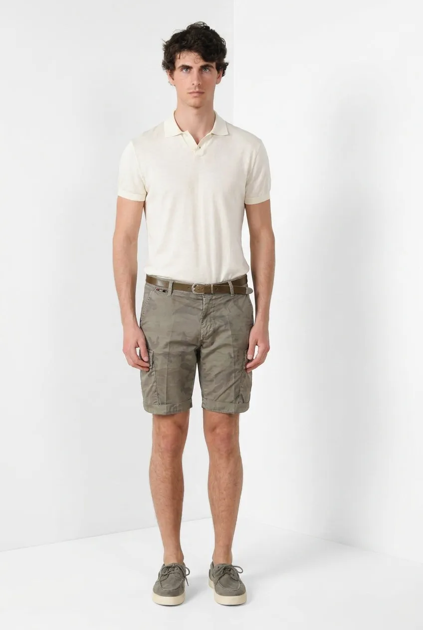 Mason's Chile bermuda cargo camouflage salvia slim