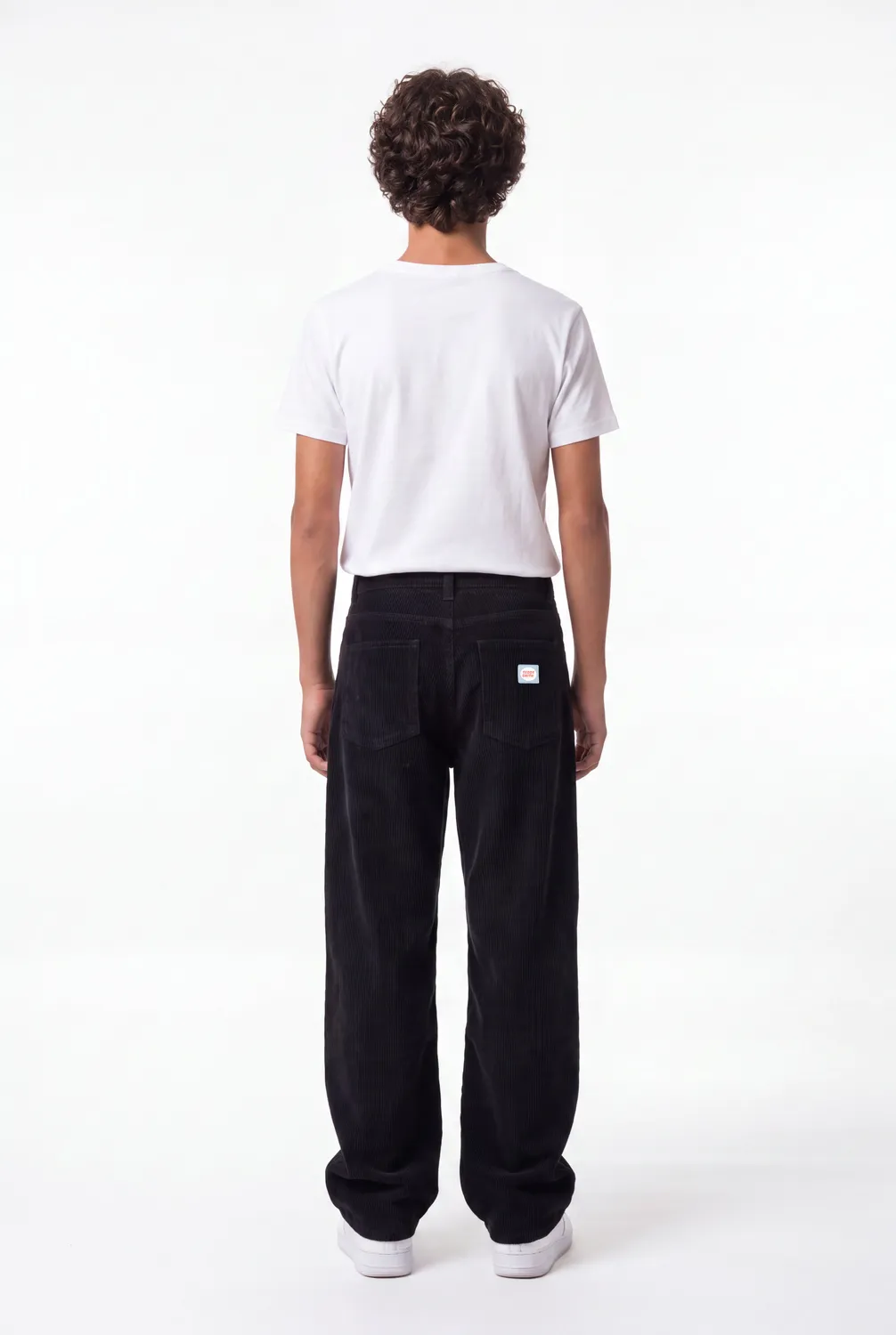 Teddy Smith Big Memphis JR jeans baggy velluto nero ragazzo