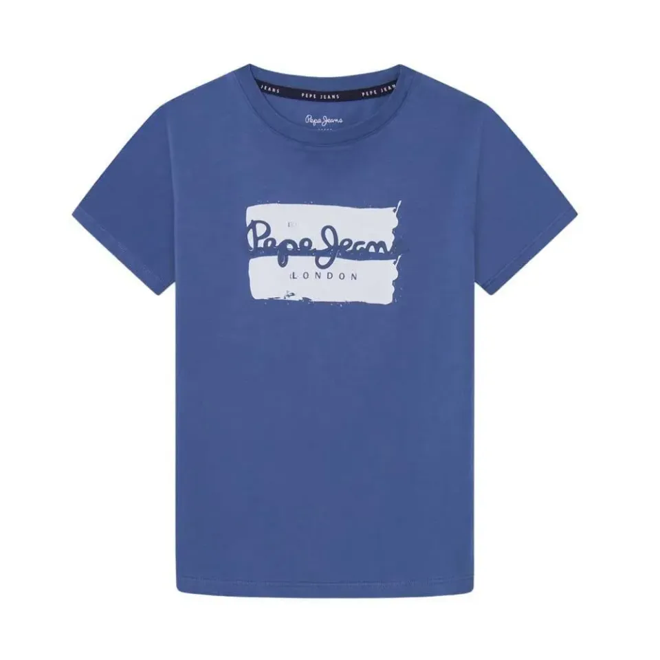 Pepe Jeans Bairon t-shirt uomo blu cotone