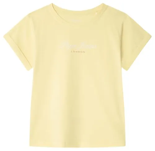 Pepe Jeans Genesis t-shirt bambina gialla cotone