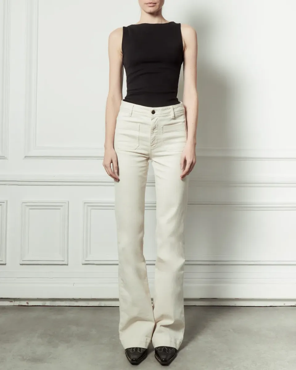 Acquaverde Charlotte Pantalone Bootcut Cream