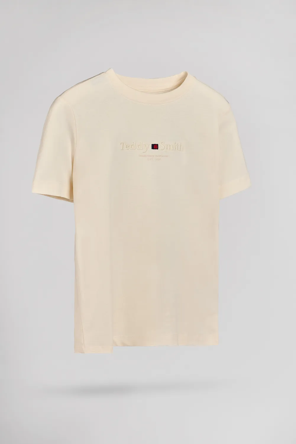 Teddy Smith T-Jim MC JR t-shirt bambino naturel