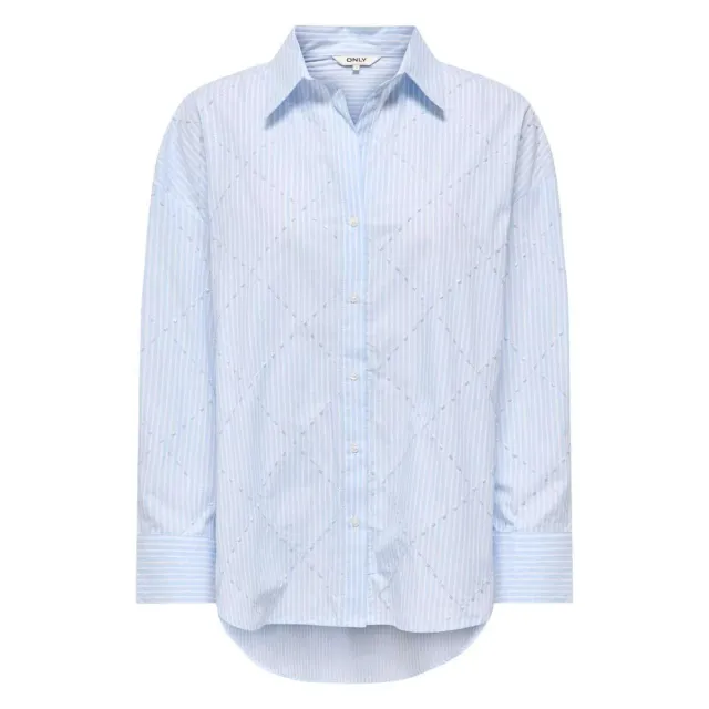 ONLY Onlzelena camicia celeste slim coreana
