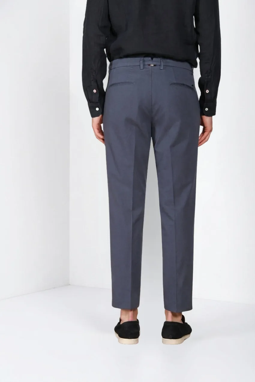 Mason's Boston pantalone chino uomo lino carta da zucchero relaxed