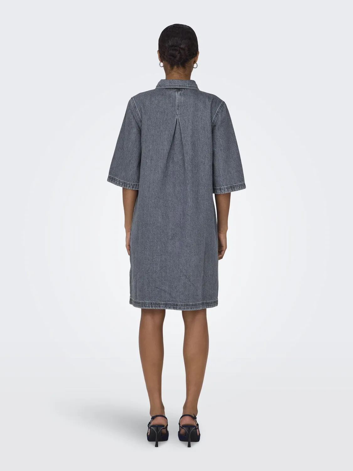 Only ONLGRY Short abito donna denim grigio S
