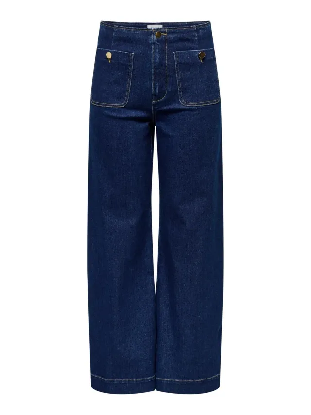 Only Onlmadeline Jeans Donna Sx30 Vita Alta Wide