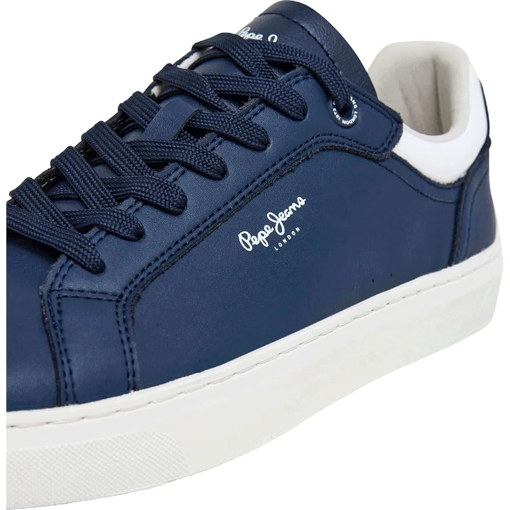 Pepe Jeans Camden Edition Sneakers Uomo 42 Blu Navy pelle