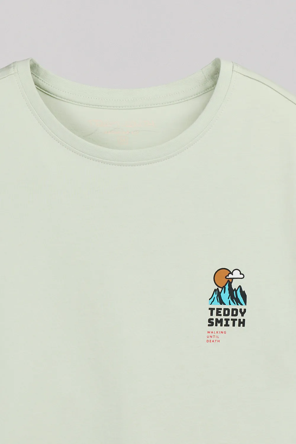 Teddy Smith T-Trail MC t-shirt verde cotone