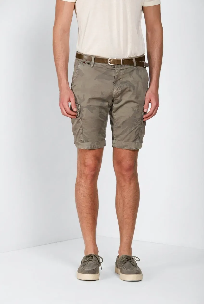 Mason's Chile bermuda cargo camouflage salvia slim