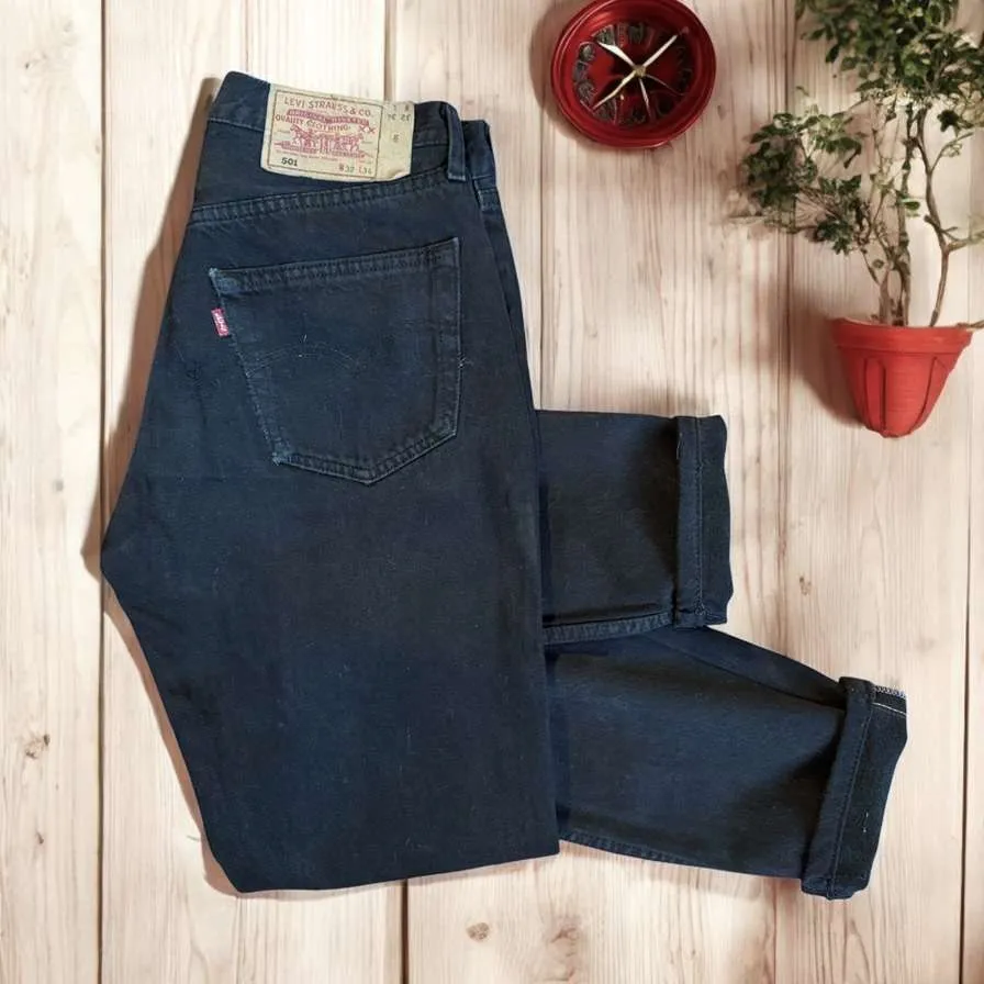 Levi's Vintage Black Basic jeans sartoriali neri