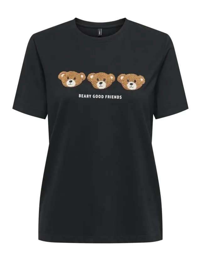 ONLY Onlteresa Life Teddy Top Jersey Nero