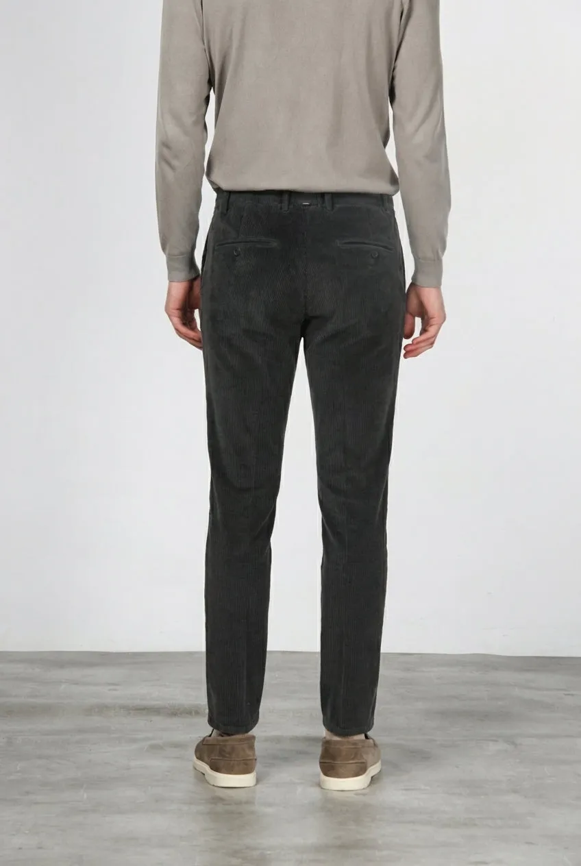 Mason's Milano Jogger chino uomo marrone velluto extra slim