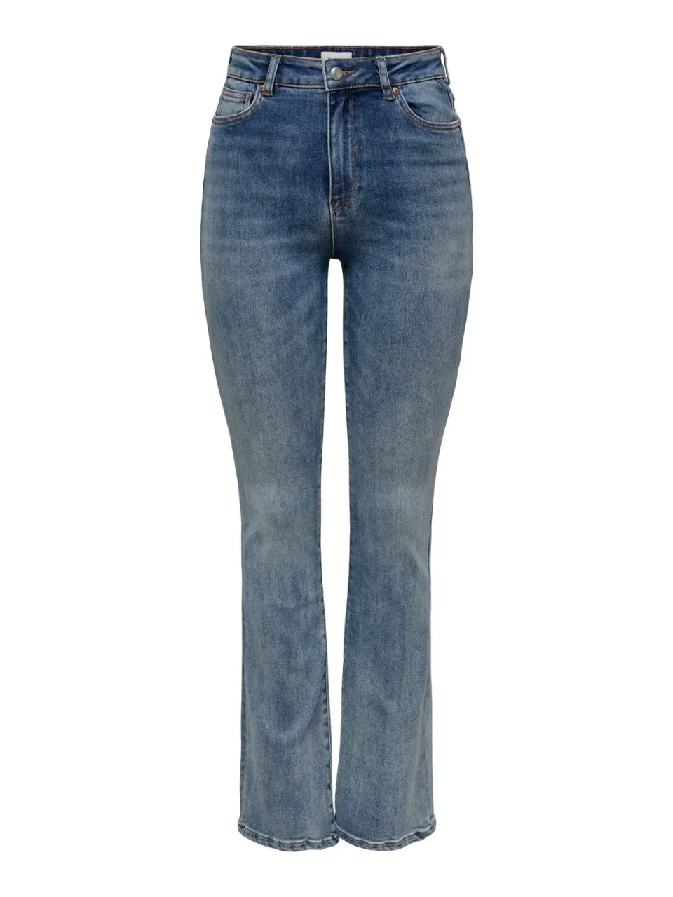 Only Onlmila jeans donna flare vita alta blu