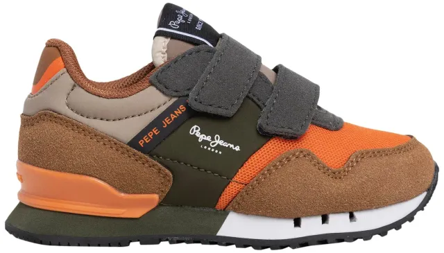 Pepe Jeans London Park BK sneakers bimbo 43 arancioni