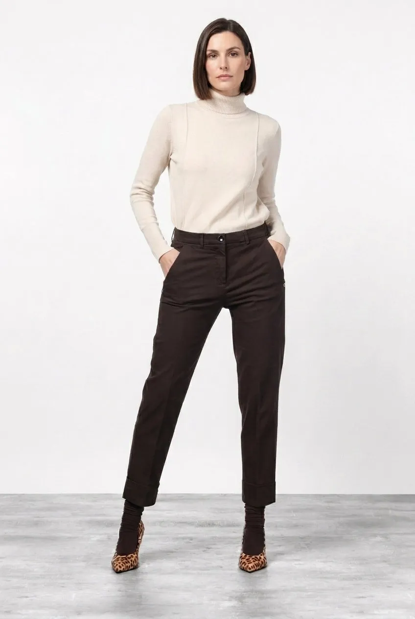 Mason's New York Carrot pantalone chino marrone raso
