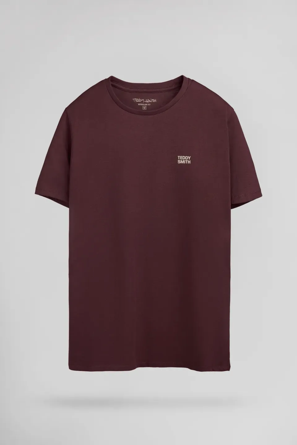 Teddy Smith The Tee 1 t-shirt uomo bordeaux cotone