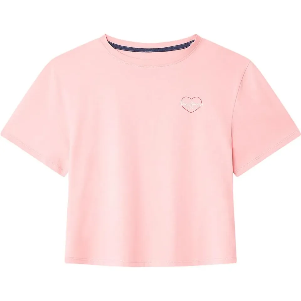 Pepe Jeans Giana t-shirt bambina rosa in cotone