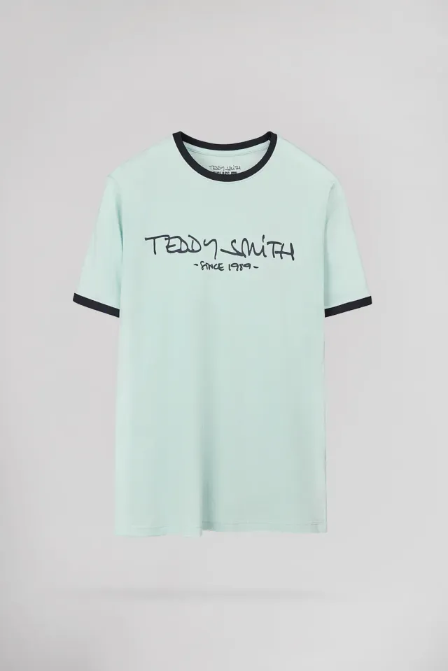 Teddy Smith Ticlass maglietta uomo menthol cotone
