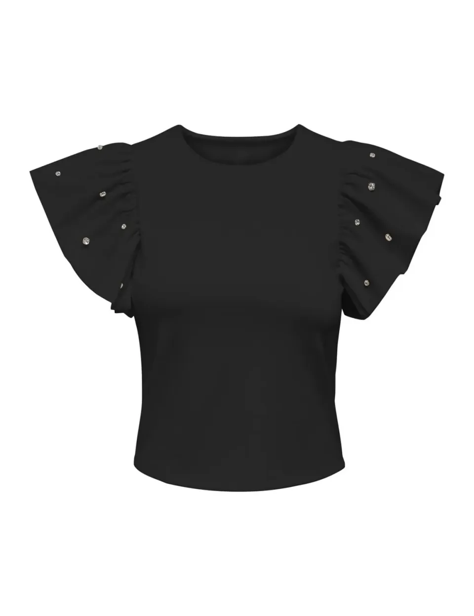 ONLY Onlmacy Life S/S t-shirt nero jersey donna