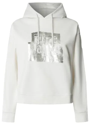 Pepe Jeans Silver Keys Hoodie Felpa L cappuccio argento