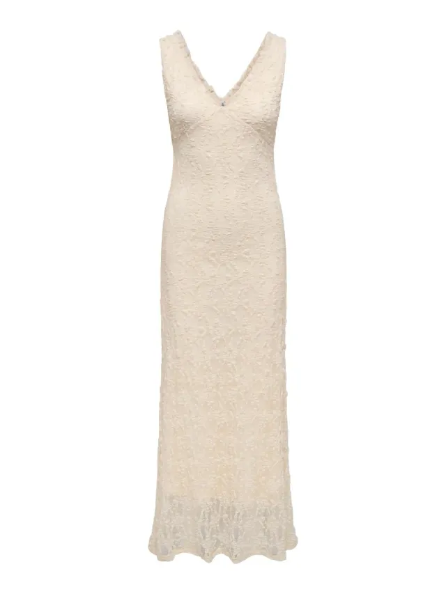 ONLY Onlalbina abito lungo donna L scollo a V
