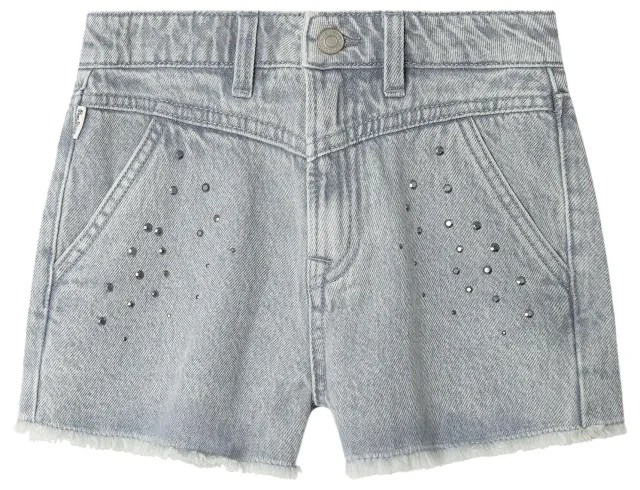 Pepe Jeans Patty A-Line Short HW pantaloncini 14 anni grigio borchie