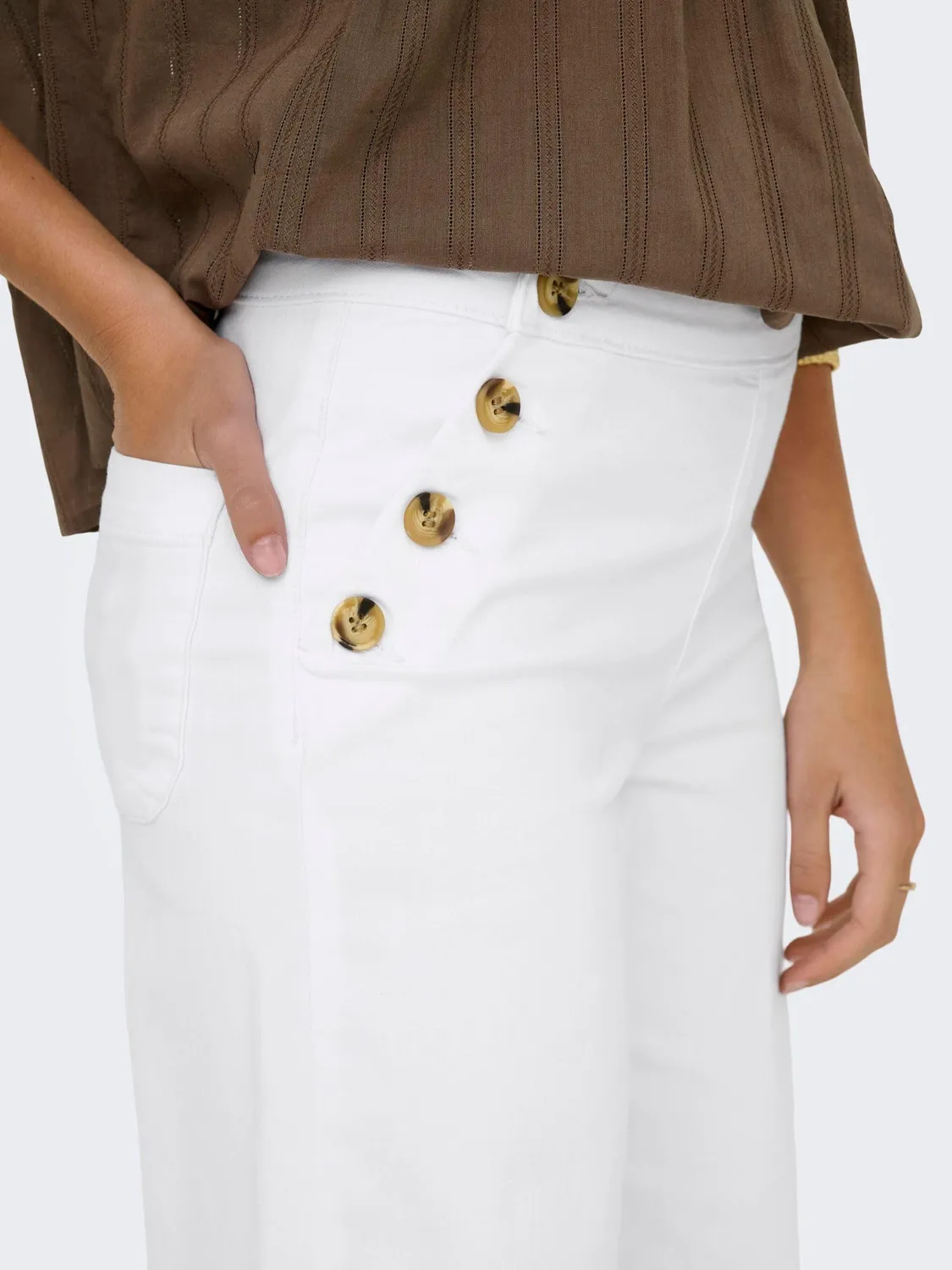 ONLY ONLMADISON jeans donna wide leg vita alta