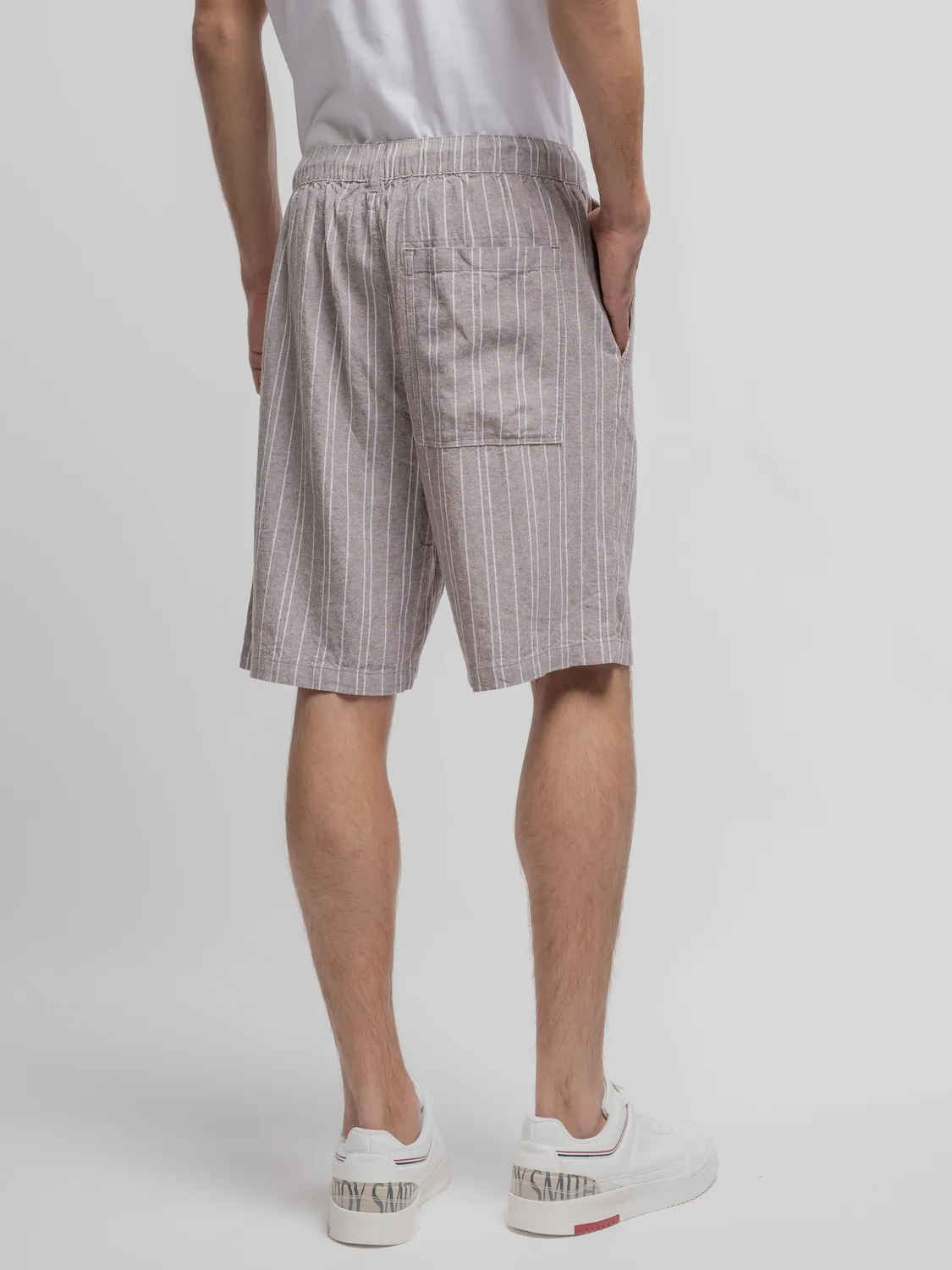 Teddy Smith S-Darius SH Lin shorts cioccolato a righe