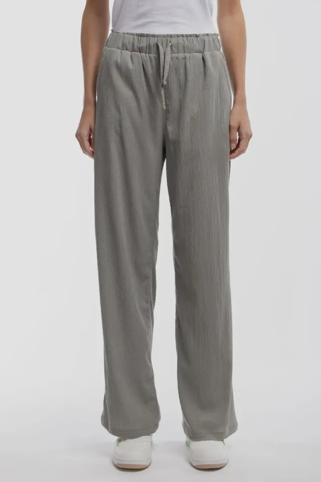 Teddy Smith P-Lynet pantaloni larghi donna bleach kaki