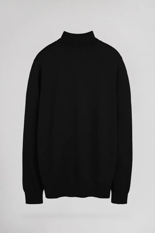Teddy Smith P-Marcellus pull uomo nero dolcevita slim