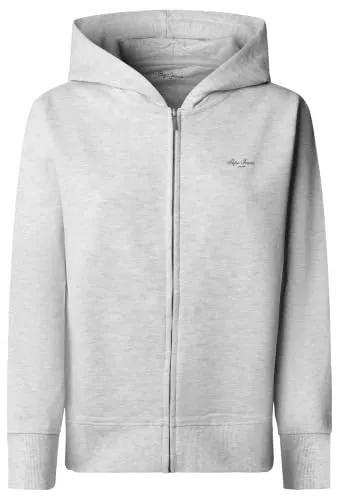 Pepe Jeans Center Logo Zip felpa donna nero zip S-M-XL