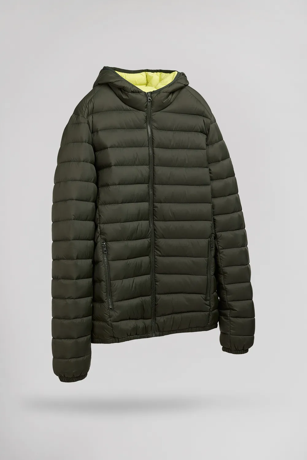 Teddy Smith Blighter piumino cappuccio Deep Kaki leggero