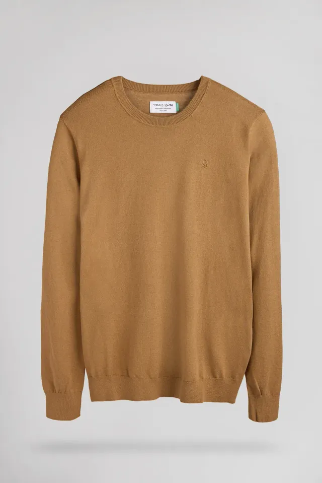 Teddy Smith P-Martino pullover uomo nocciola leggero