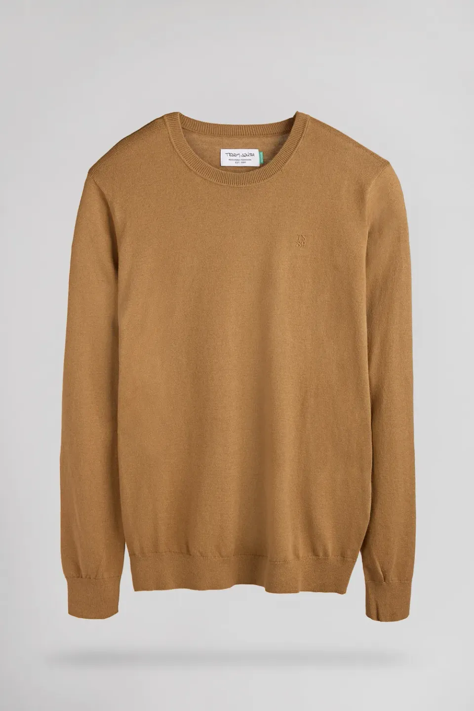 Teddy Smith P-Martino pullover uomo nocciola leggero