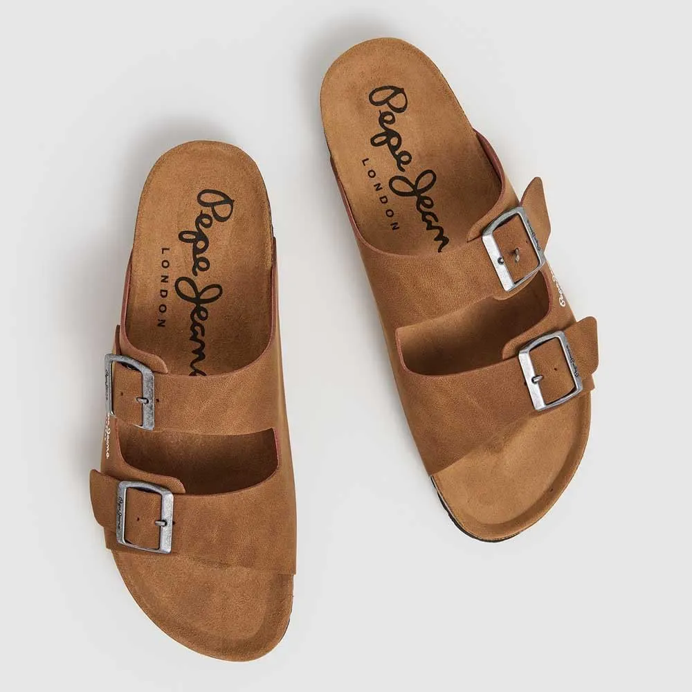 Pepe Jeans Bio Double Kepler sandali uomo 45 marroni
