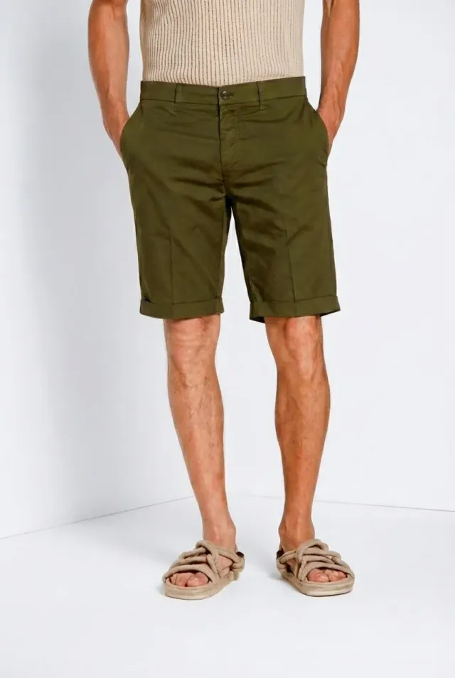 Mason's London bermuda chino uomo verde bosco regular