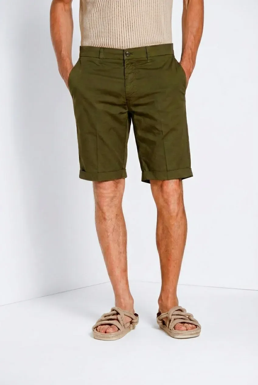 Mason's London bermuda chino uomo verde bosco regular