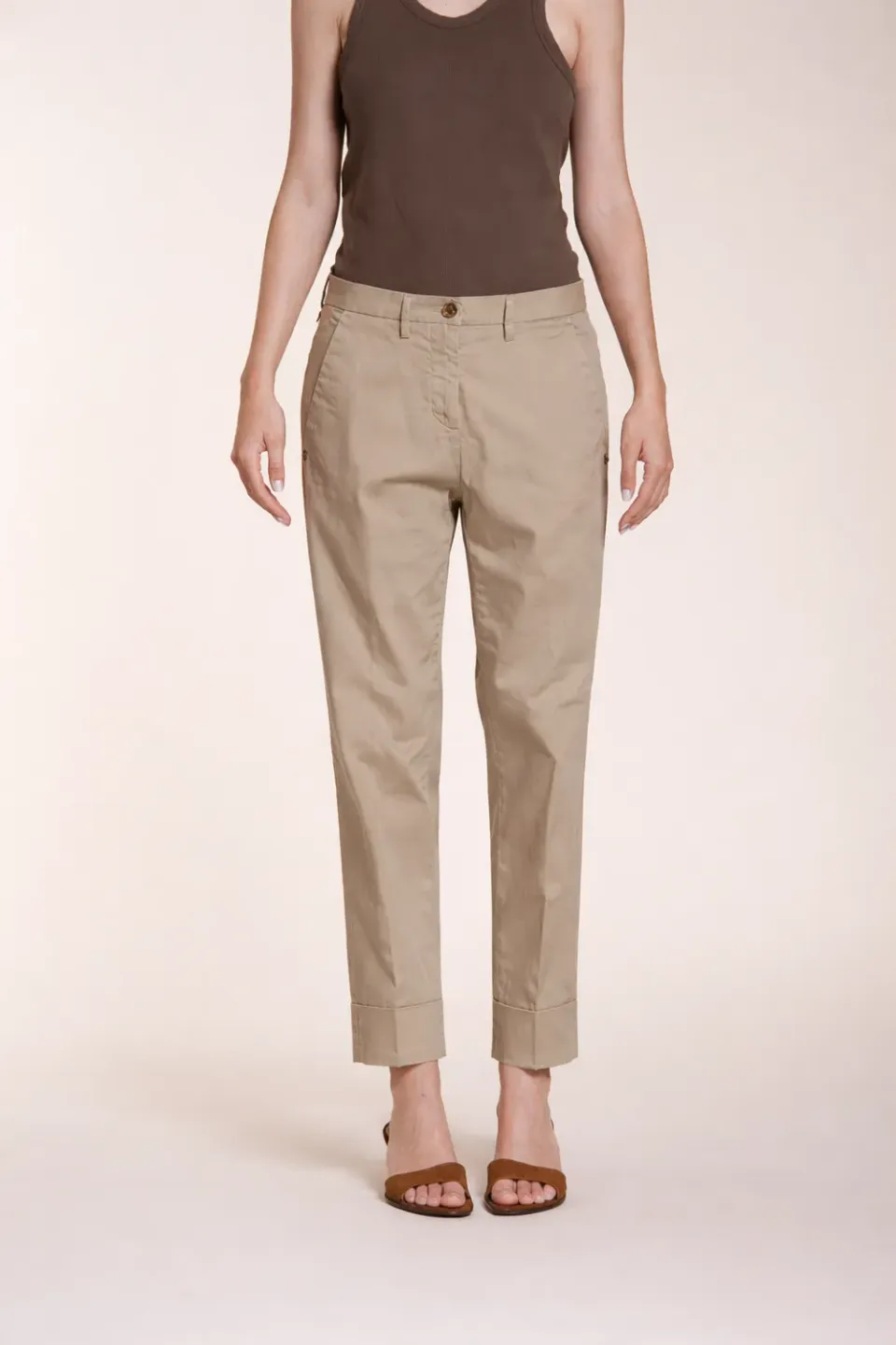 Mason's New York Carrot chino donna latte carrot fit
