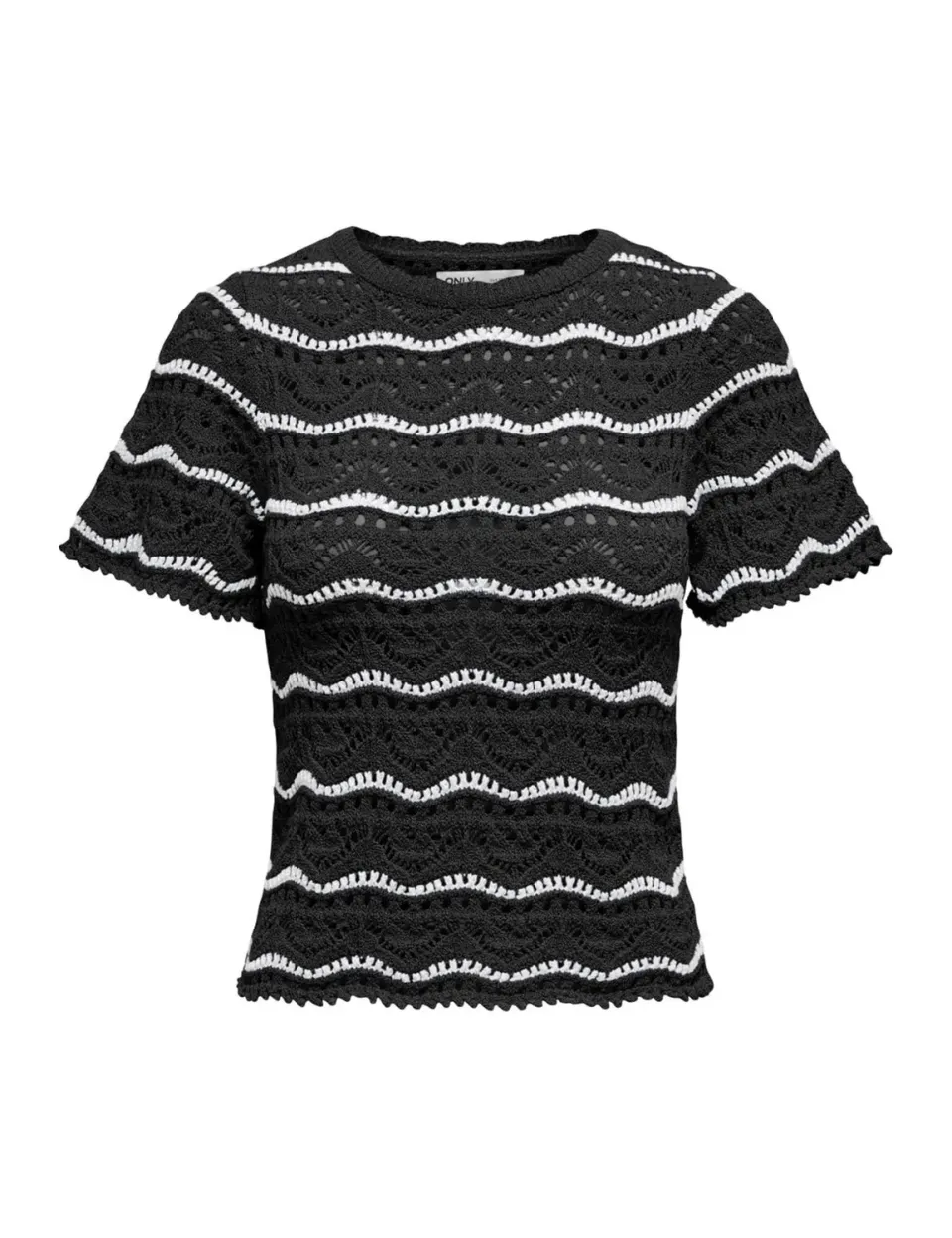 ONLY Onlannasofia Maglia Donna Manica Corta Righe