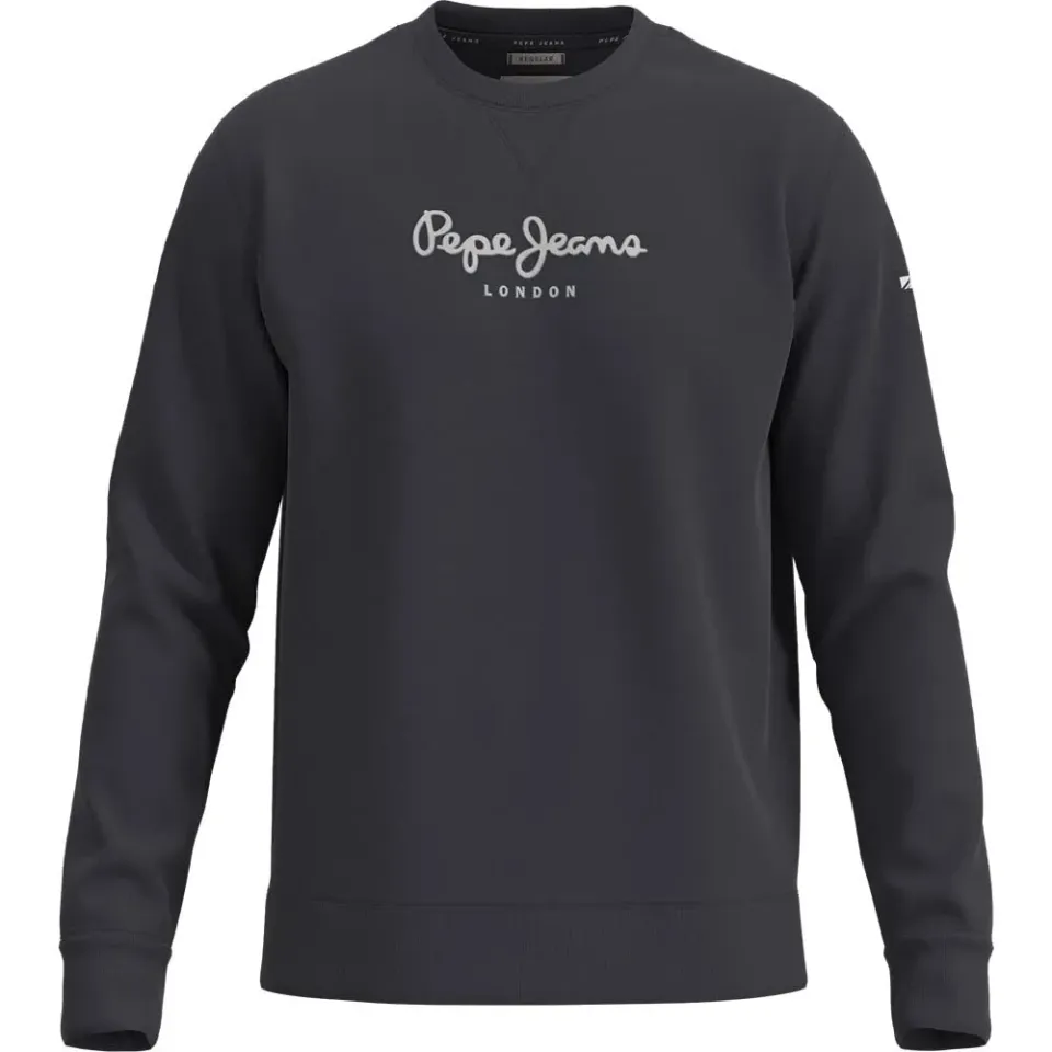 Pepe Jeans London Edward Crew Felpa Uomo Girocollo Logo