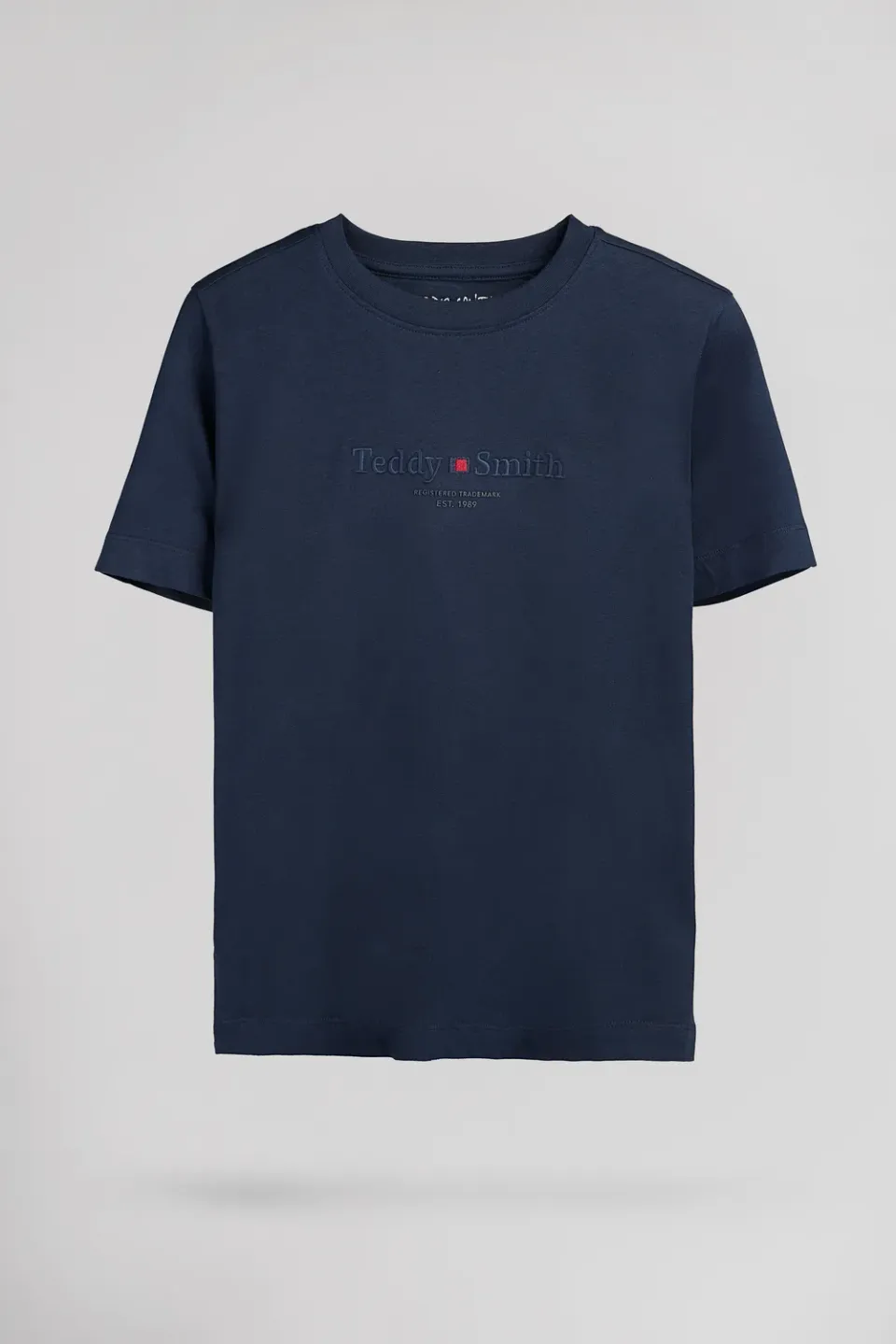 Teddy Smith T-Jim Jr Total Navy t-shirt ragazzo cotone blu