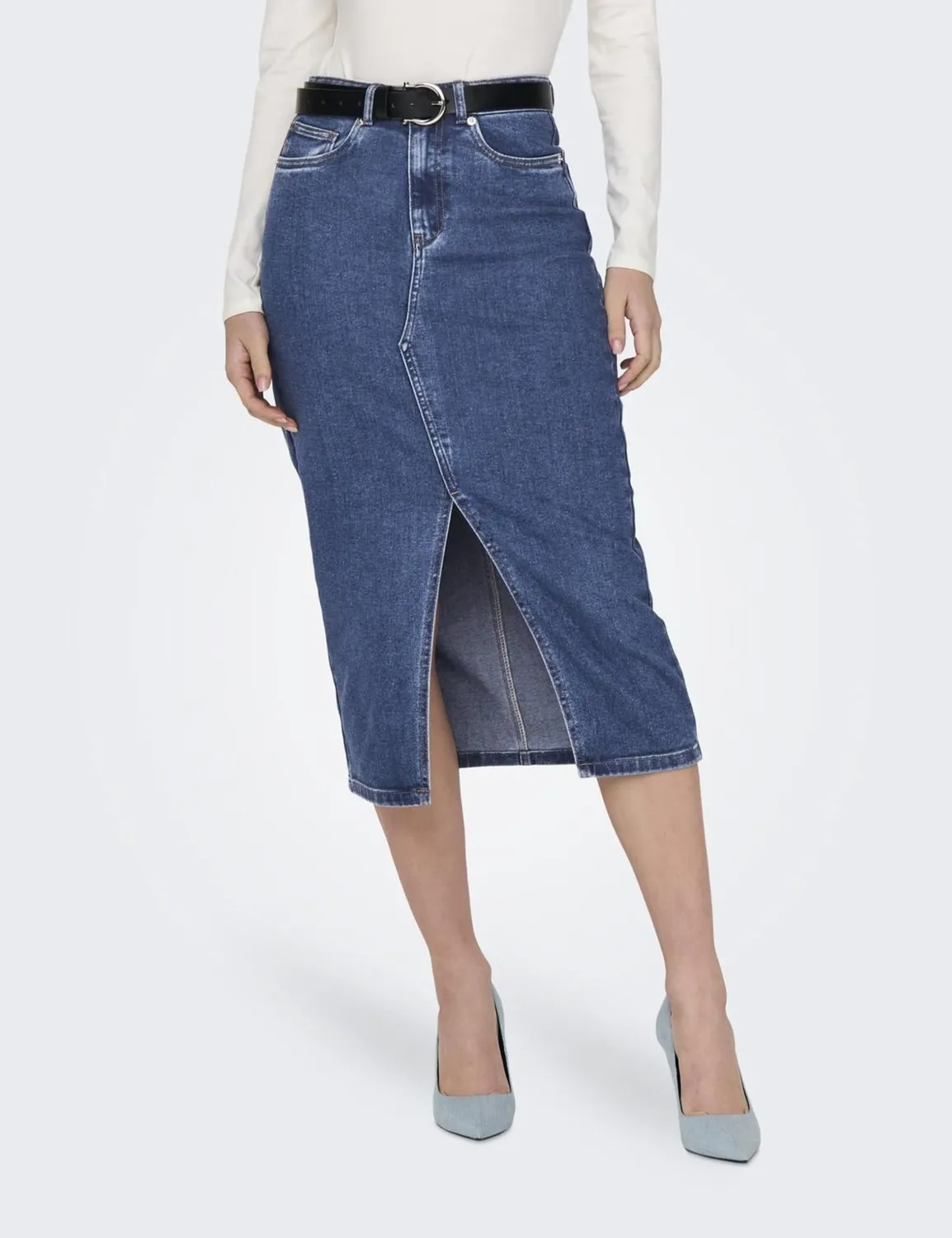 Only OnlSiri gonna denim donna Medium Blue Denim M midi