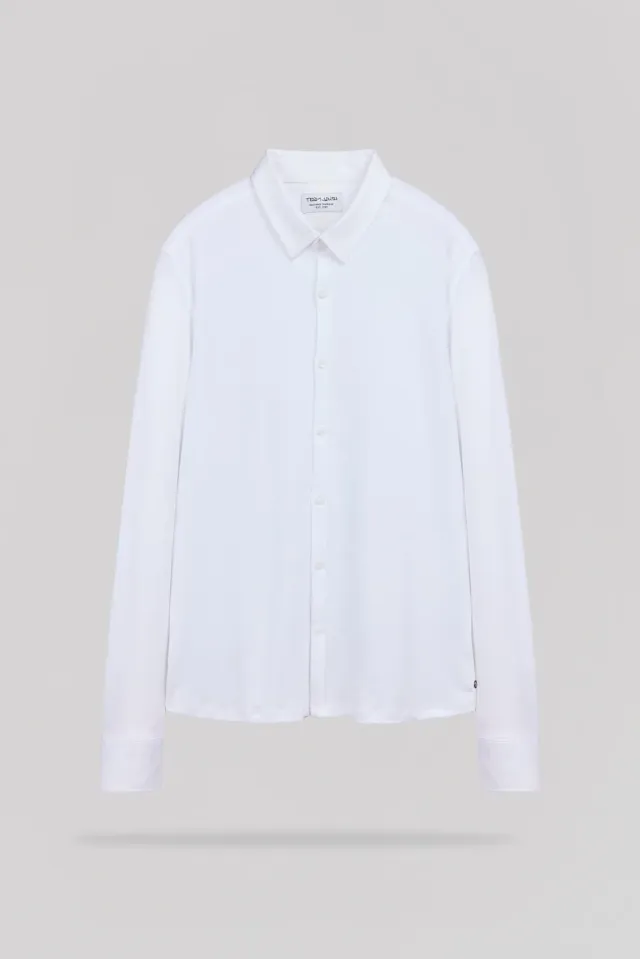 Teddy Smith C-Donovan camicia uomo bianca maniche lunghe